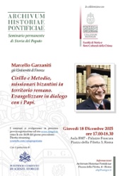 Cirillo e Metodio, missionari bizantini in territorio romano: evangelizzare in dialogo con i Papi